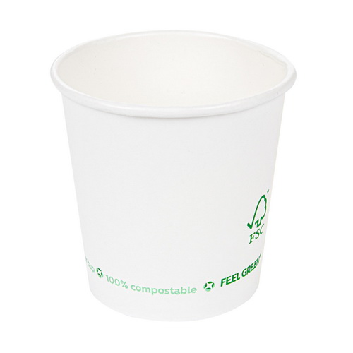 Vaso papel compostable blanco 4 oz